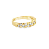 14 Karat Yellow Gold Anniversary Ring with .66ctw Round Brilliant Cut Diamonds