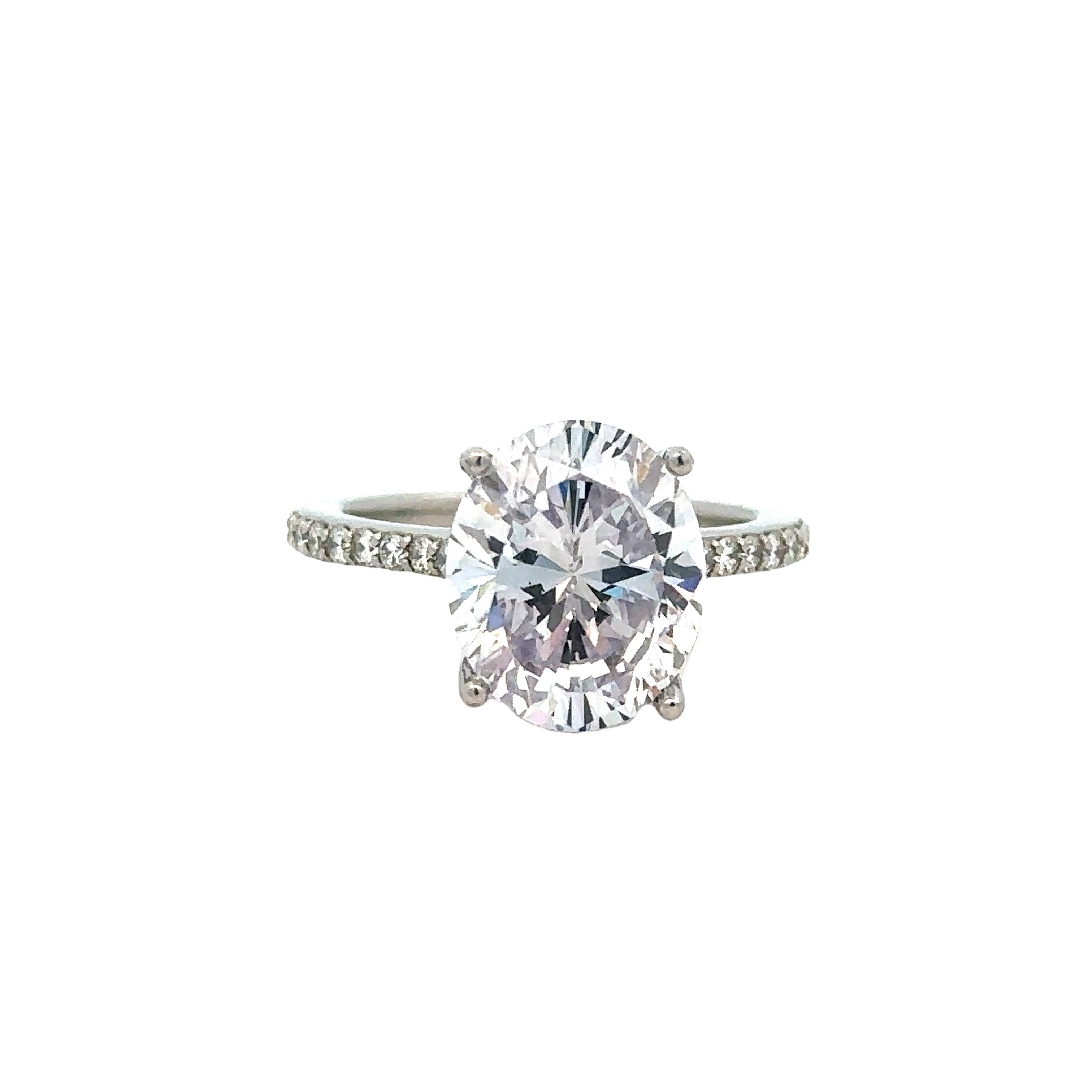 Brookside Custom Cathedral Ring | White Platinum