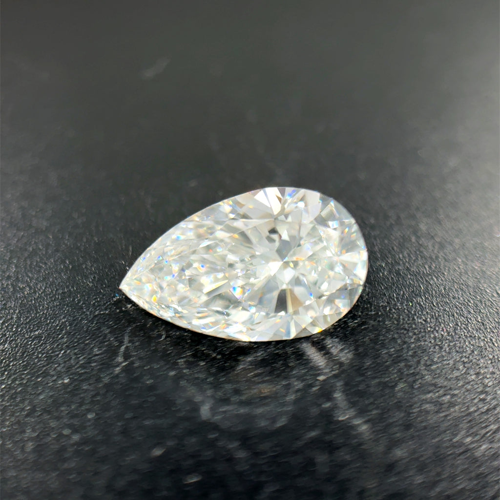 Lab Created With One = 1.54Ct Pear E Vvs2 Lab Created Diamond