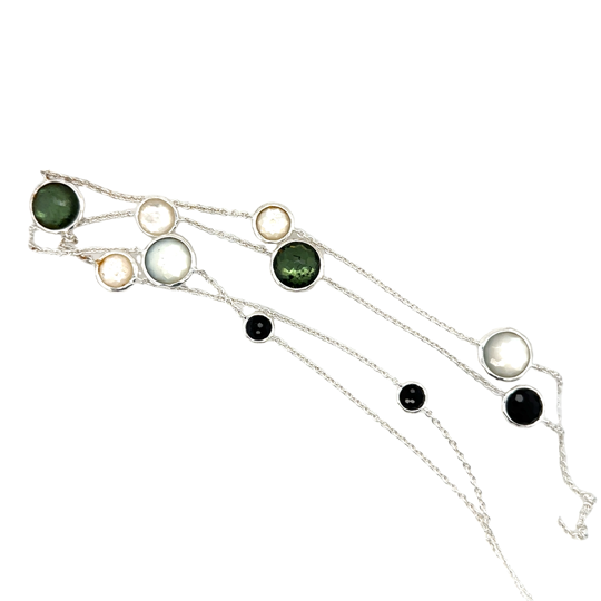 Ippolita Multi Stone Station Necklace | 925 Sterling Silver