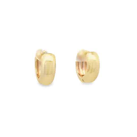 Lady's Yellow 24K Gold Filled Essential Huggie Hoop Earrings