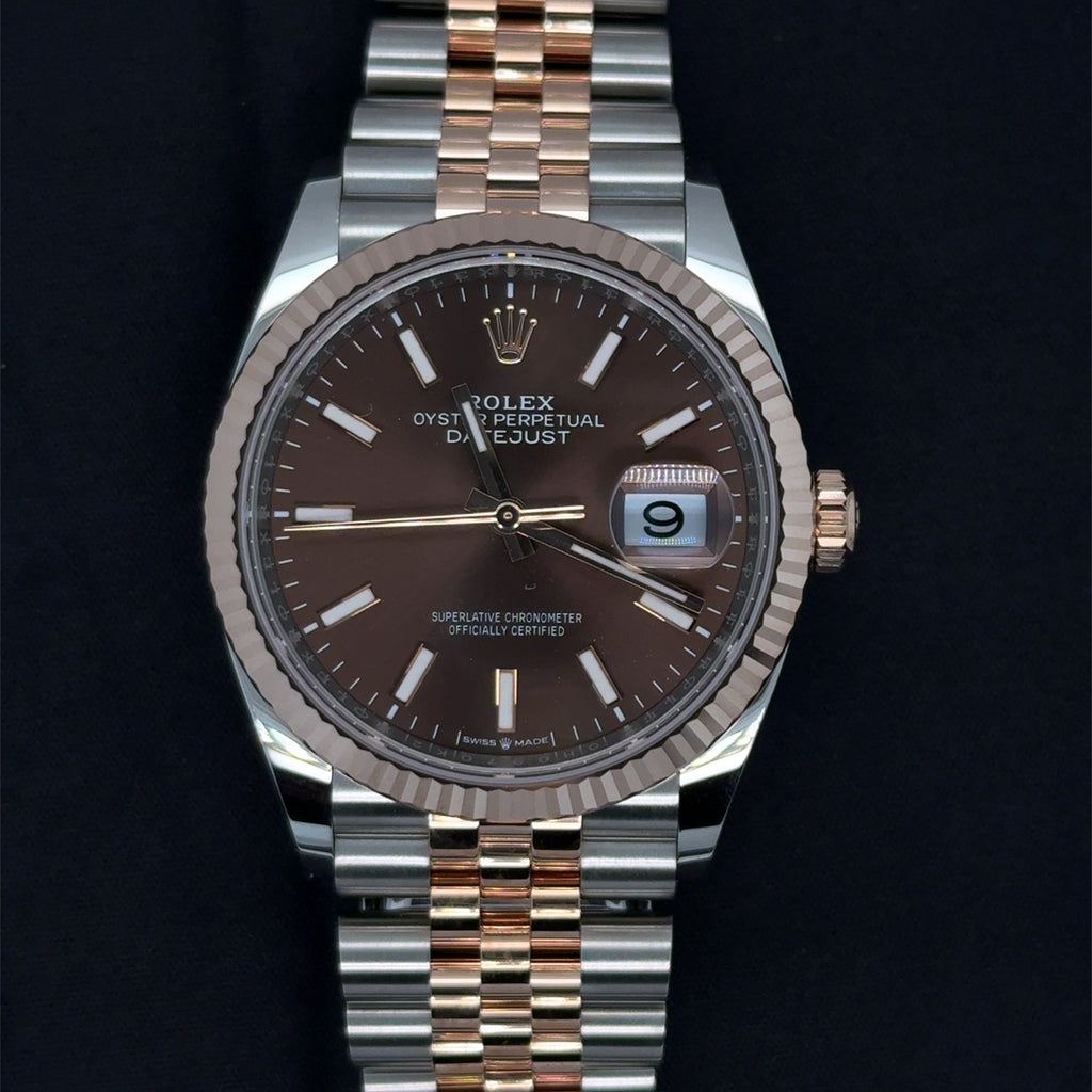 Rolex Datejust 36 Two Tone Choco dial Jubilee Band, R #126231 S #0H097