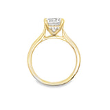 Hidden Halo Solitaire Ring | 14k Yellow