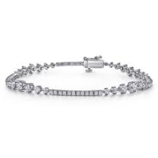 14 Karat White Gold DIamond Tennis Bracelet with 2.04tw Round Brilliant cut G/H Si1 Diamonds