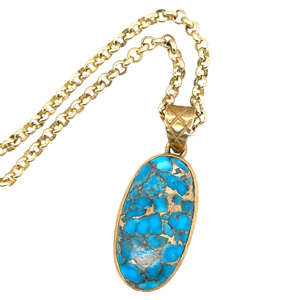 Iran Turquoise Necklace | Copper