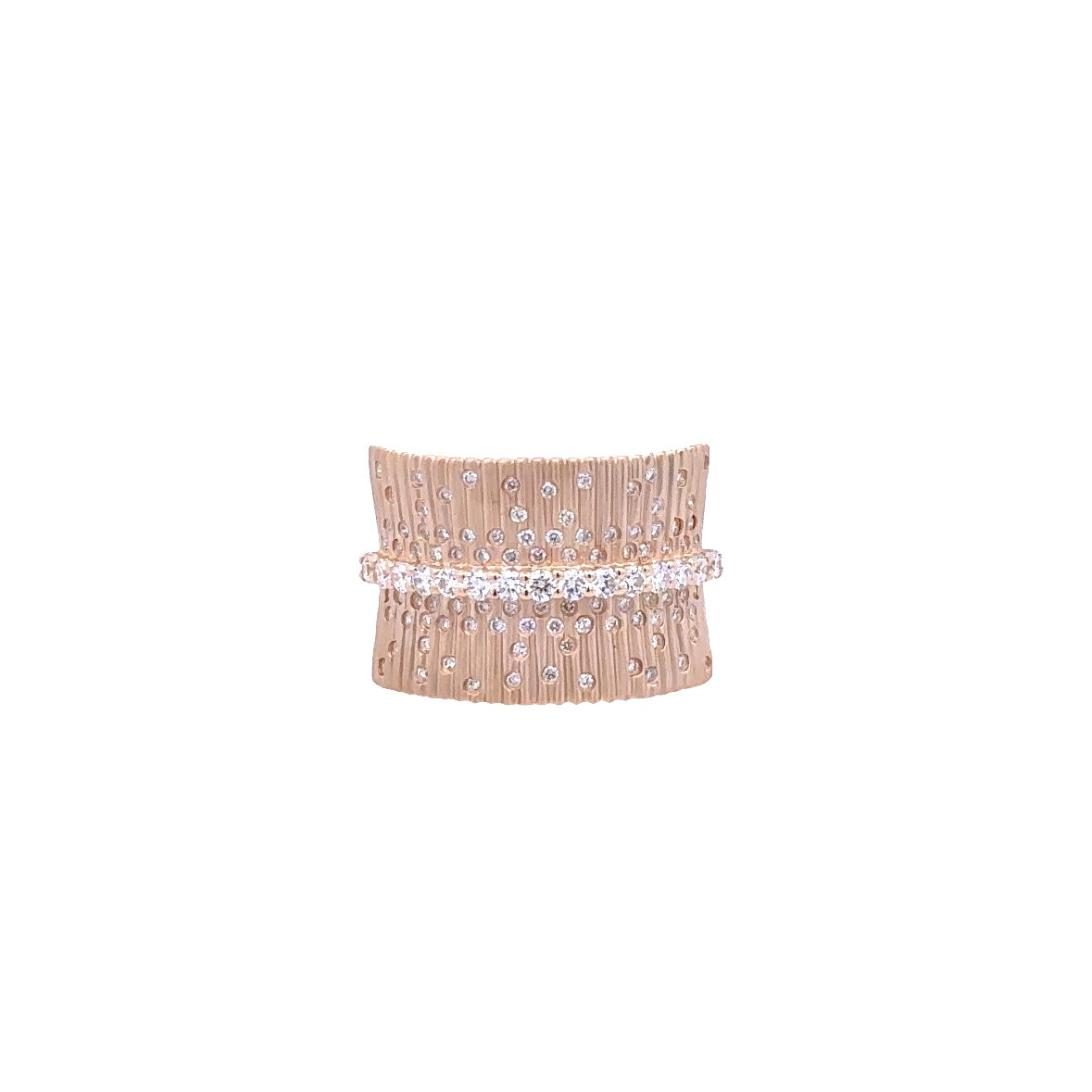 Wide Inlay Fashion Ring | 14k Yellow