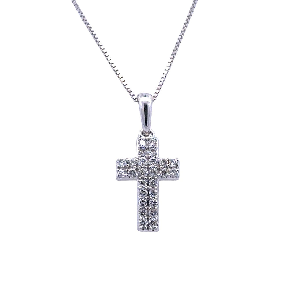 Cross Pendant | 10k White