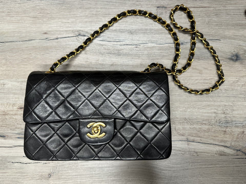 Chanel Vintage Double Flap, Medium 24k Plated, Chanel Dustbag 

*Not