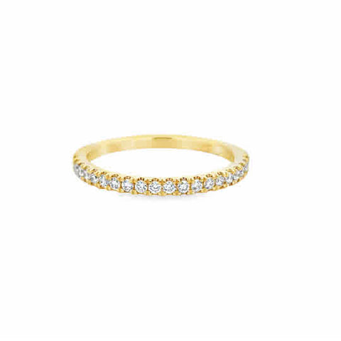14 Karat Yellow Gold Wedding Ring with  .25ctw Round Brilliant Cut Diamonds