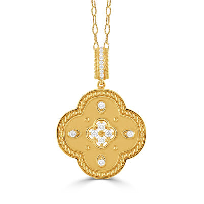 Medallion Necklace | 18k Yellow