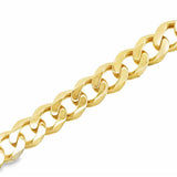 Yellow 14 Karat 11.2Mm Hollow Cuban Bracelet Length 8.25