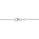 White 14 Karat Diamond Cut 1.2Mm Solid Bird Cage Chain Length 18