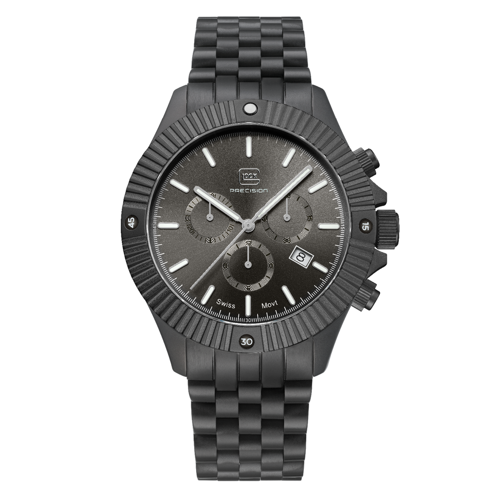 Precision Glock Watch | Gunmetal Stainless Steel