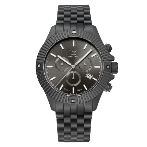 Precision Glock Watch | Gunmetal Stainless Steel