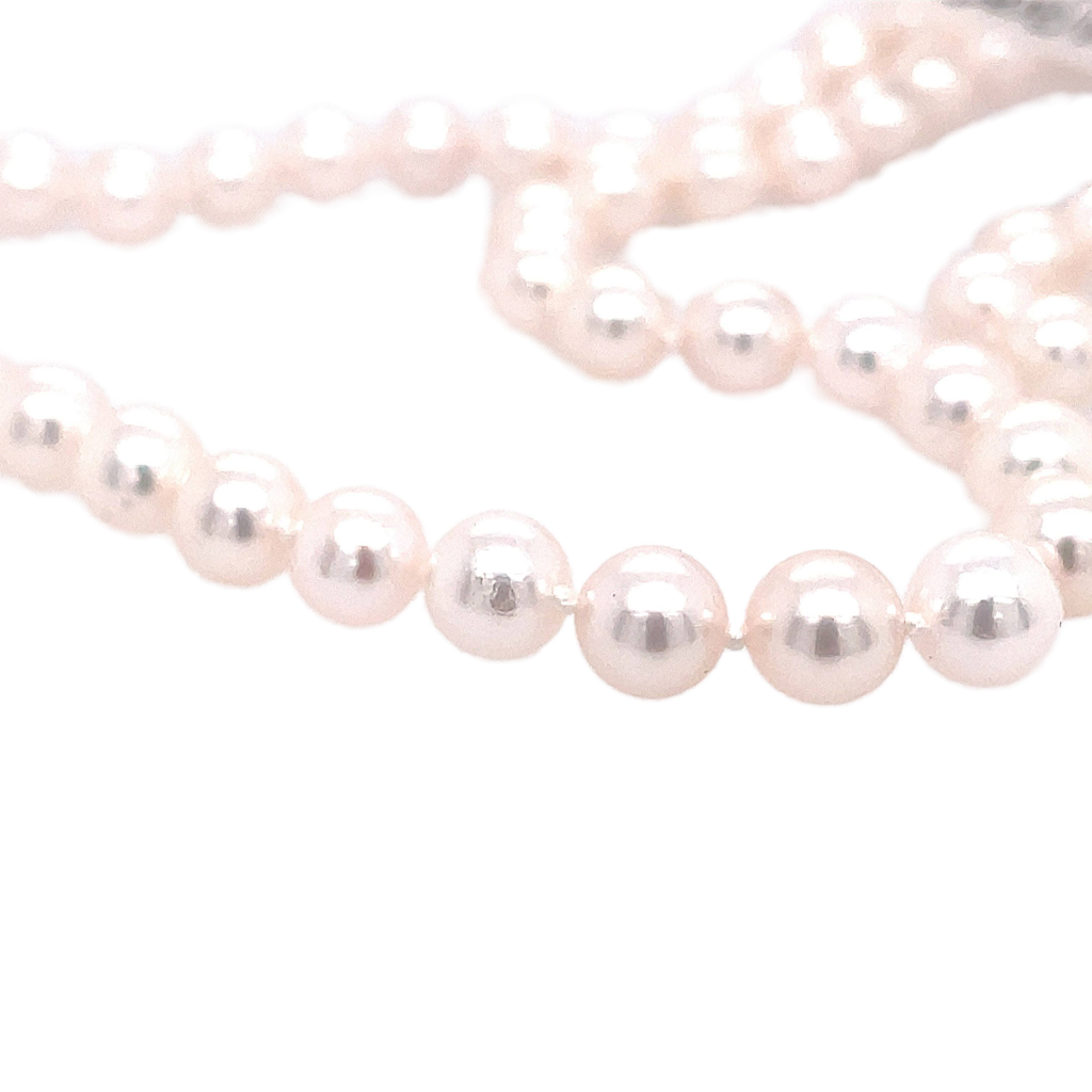 Single Strand Necklace | 14k White