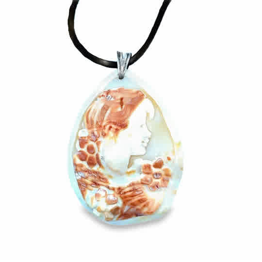 Tear Drop Cameo | 925 Sterling Silver