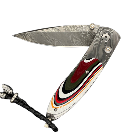 Muscle with Fordite Scales Knife