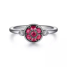 Cluster Three Stone Fashion Ring | Sterling Silver