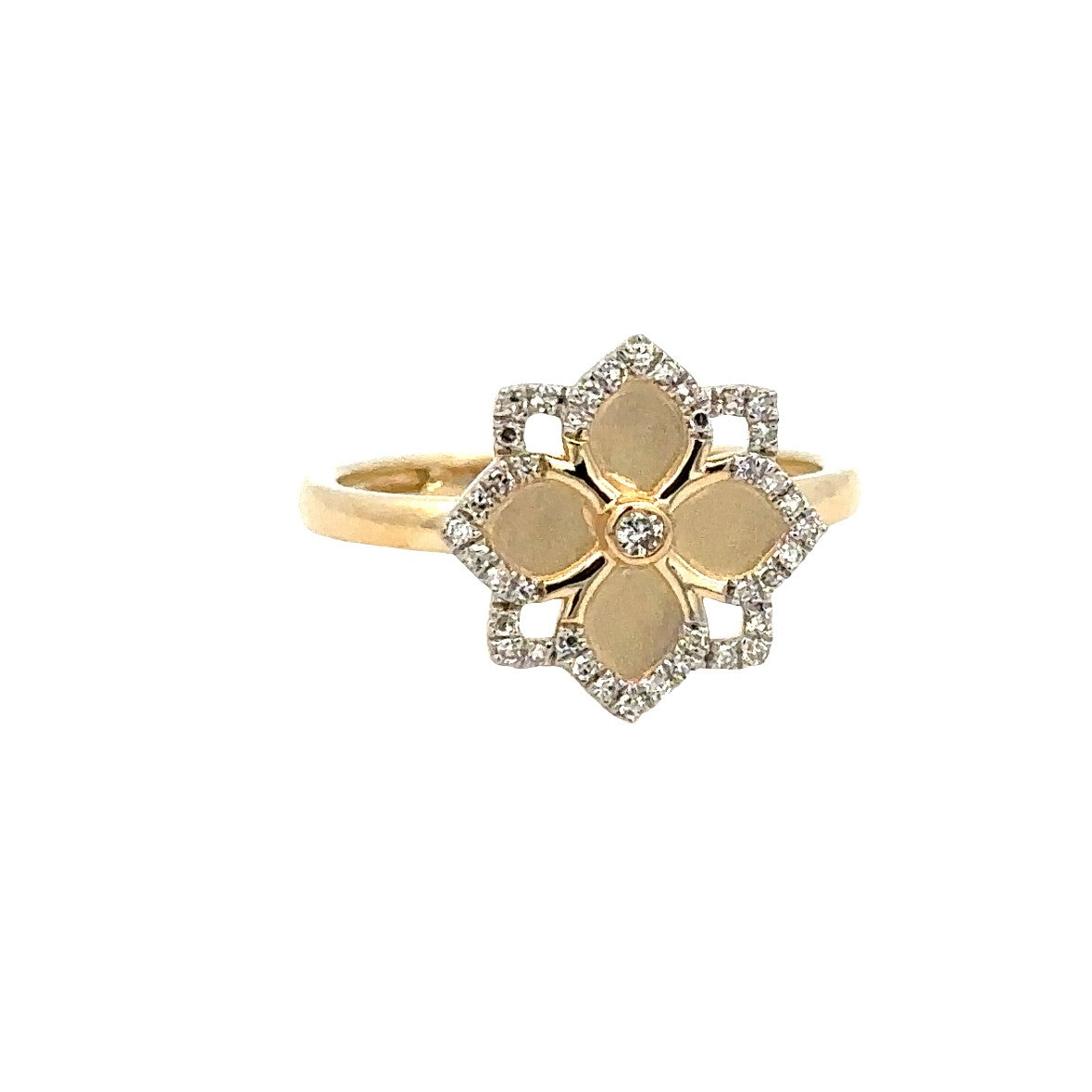 Flower Fashion Ring | 14k Yellow
