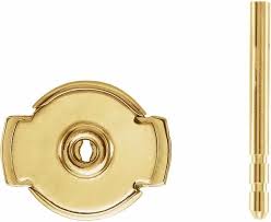 Yellow 14 Karat 6.2Mm Protector Posts & Backs Remount
