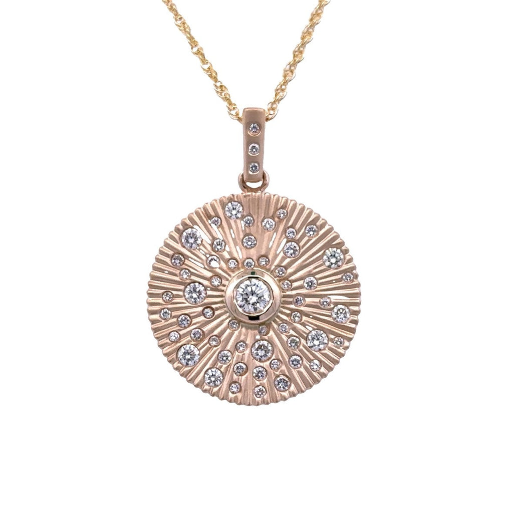 Medallion Starburst Necklace | 14k Yellow