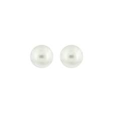 Stud Earrings | 14k White