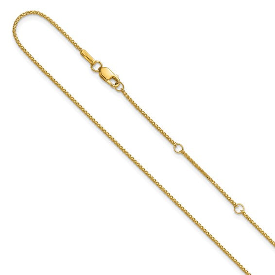 1Mm D/C Spiga Chain | 14k Yellow