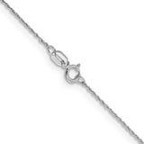 White 14 Karat V-P Pendant Rope Chain Length 18