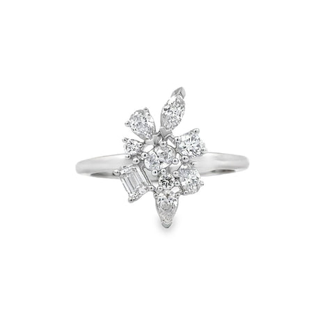 Multi-Stone Fashion Ring | 14k White