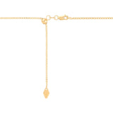 Yellow 14 Karat Diamond Cut 1.1Mm Solid Box Chain, Adjustable Chain Length 20