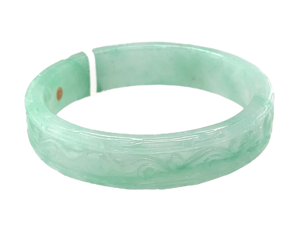 Carved Bangle | Jade