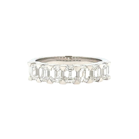 Diamond Seven Stone Anniversary Ring | 14k White