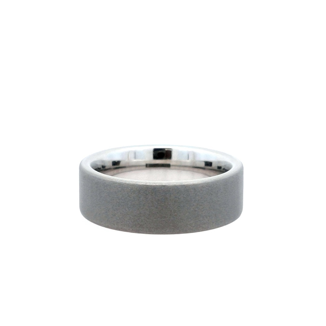 Pipe Wedding Band | Serinium White