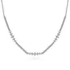 Lusso Graduating Necklace | 14k White