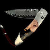 The Spearpoint ‘Fire And Ice’| Aerospace-Grade Titanium, Inlaid With A 'Hybrid' Of Natural Wood And Colored Resin