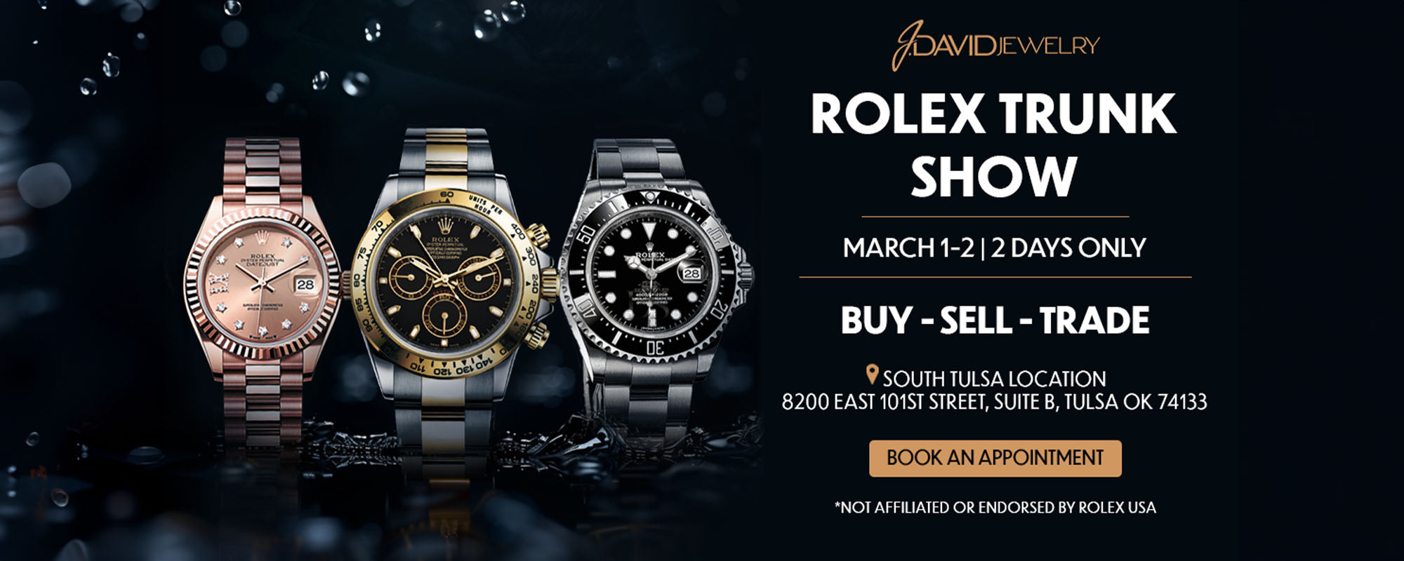 Rolex Trunk Show Happening Soon!