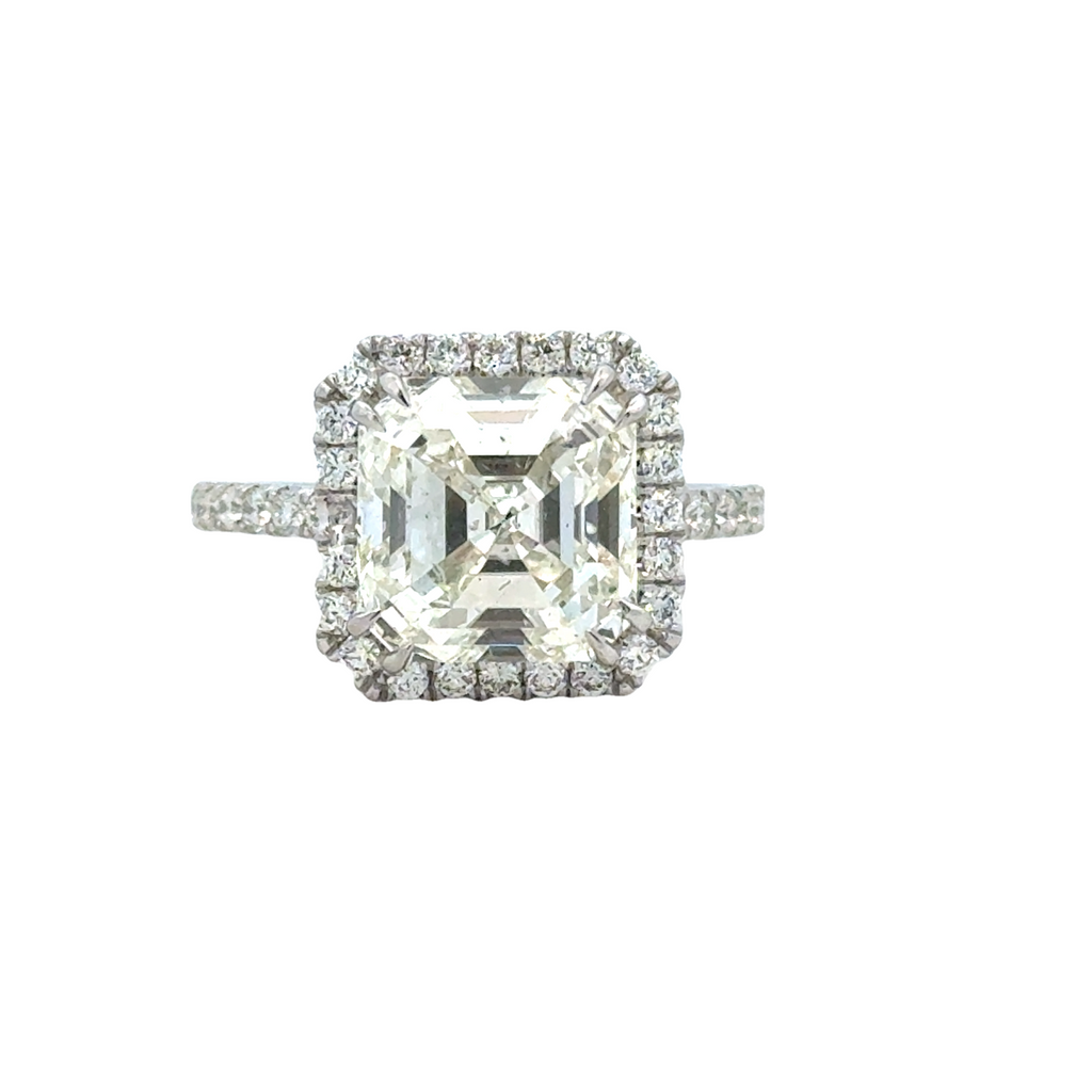 Dainty Halo Ring | 950 Platinum