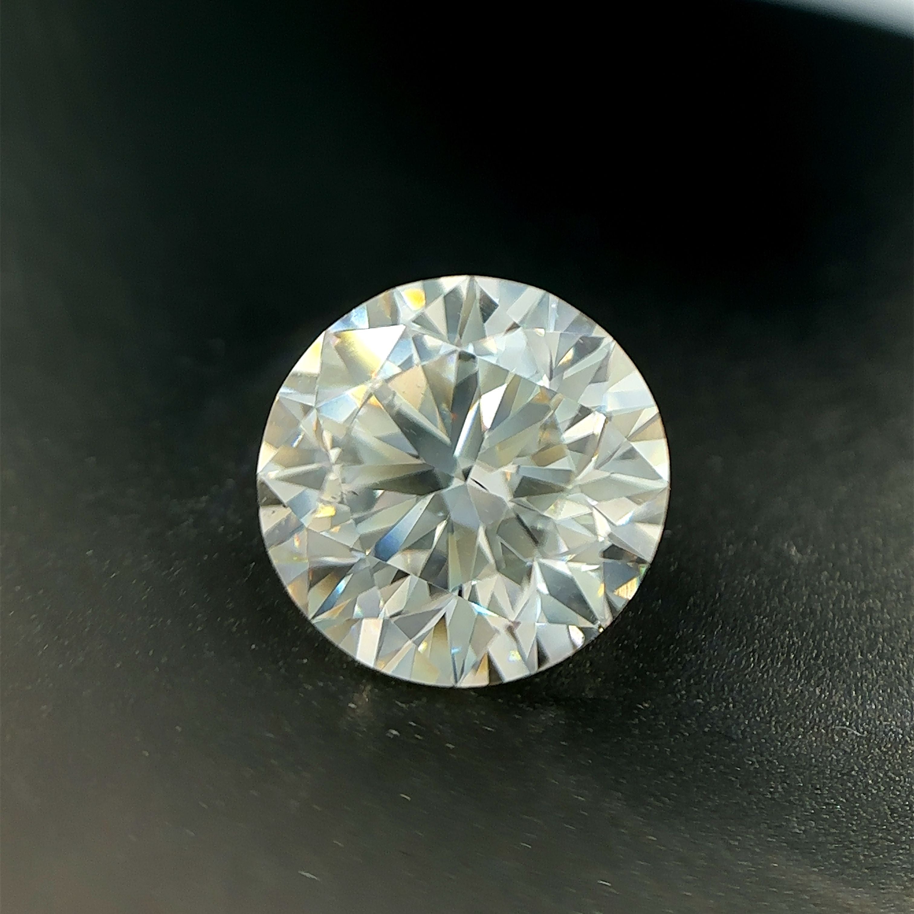 Loose 3.2ct Round F VS2 Lab Created Diamond