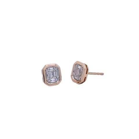 Cluster Stud Earrings | 14k Yellow