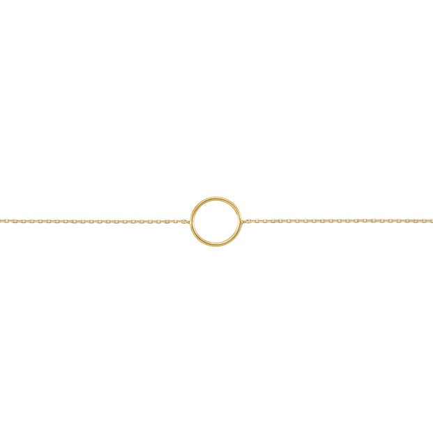 Yellow 14 Karat Irene, Open Circle Forever Bracelet