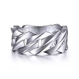 Chain Link Band Ring | Sterling Silver