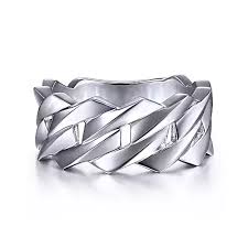 Chain Link Band Ring | Sterling Silver