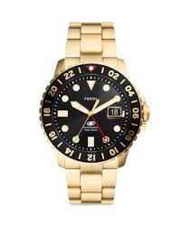 Fossil Blue GMT Gold-Tone Stainless Steel Watch; Our most innovative d