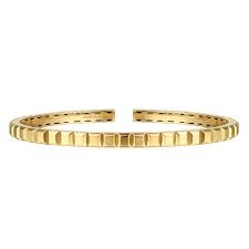14K Yellow  Gold Split Bangle Bracelet 6.25''