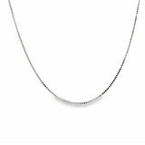 White 14 Karat .55Mm Solid Box Chain Chain Length 18