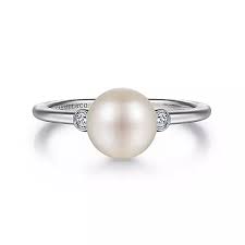 Three Stone Ring | White Sterling