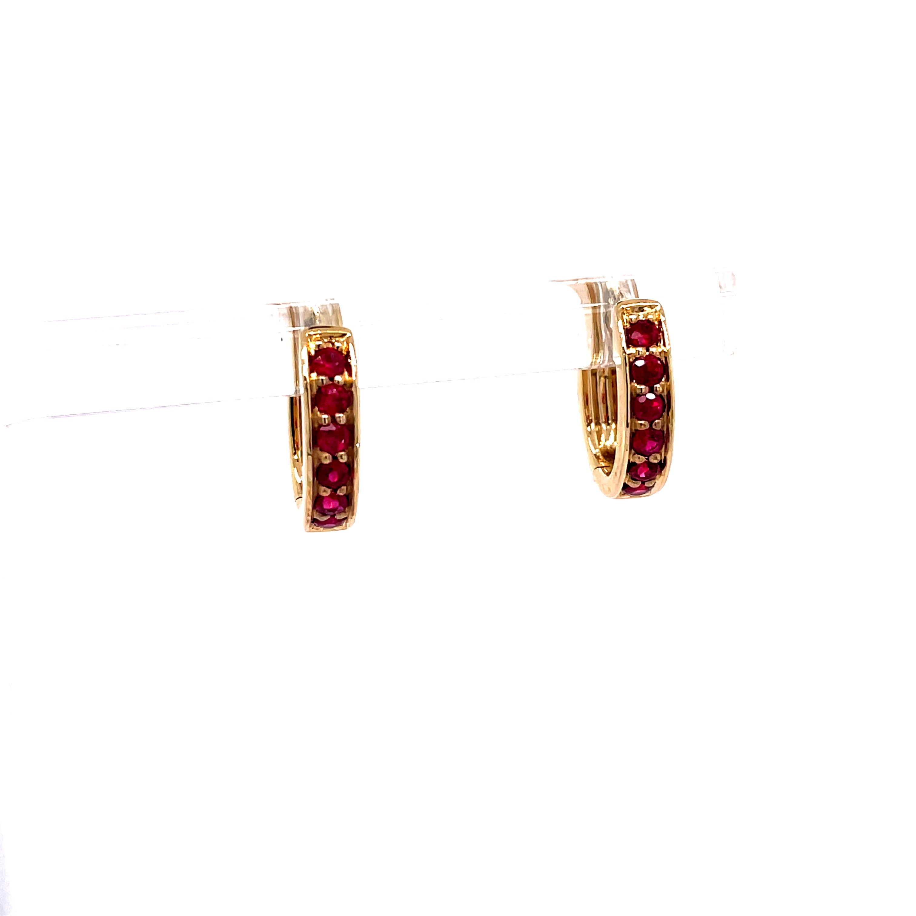 Huggie Hoops Earrings | 14k Yellow
