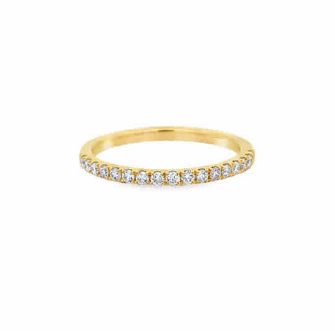 14 Karat Yellow Gold Anniversary Ring Set With .25ctw Round Diamonds