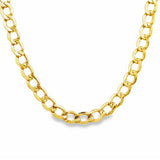 Yellow 14 Karat 5.1Mm Heavy Hollow Curb Chain Length 20