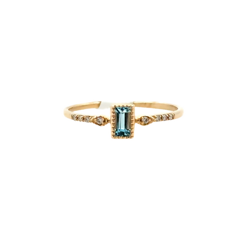 Milgrain Stackable Fashion Ring | 14k Yellow